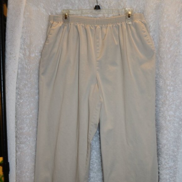 alfred dunner ladies khaki dress pants size 20 - Picture 1 of 4